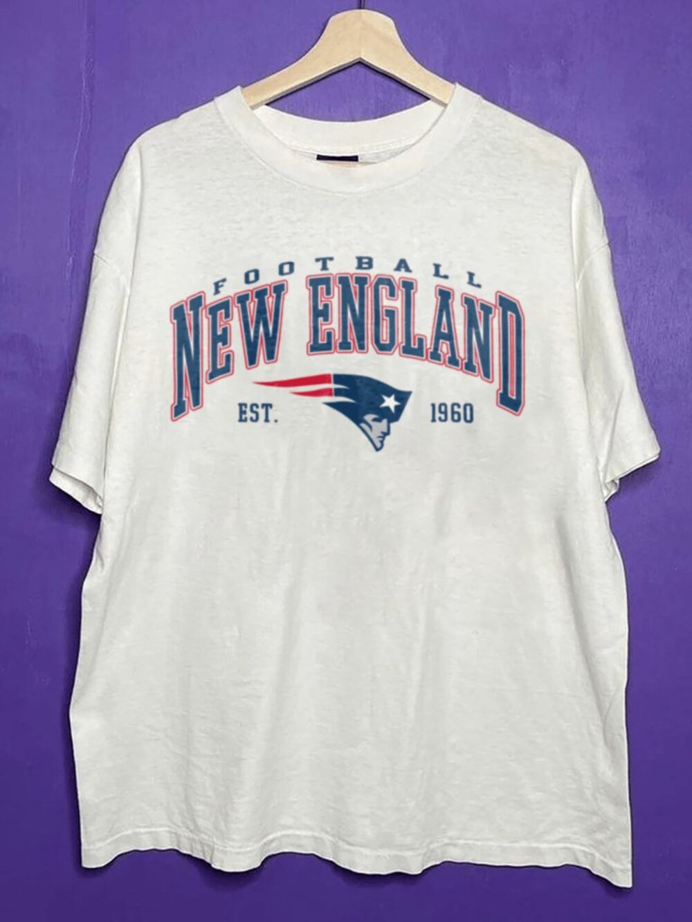 1960 New England Patriots NFL Shirt, Retro Patriots Football Shirt For Men Women